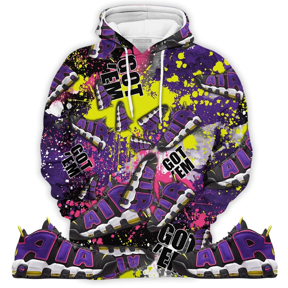 Got Em Jordan Sneaker Shirt Match Uptempo Black Multi Color, Air More Uptempo Black Court Purple Hoodie Sweatshirt Tee All Over Print MKO Shirt Got Em Jordan Sneaker Shirt Match Uptempo Black Multi Color, Air More Uptempo Black Court Purple Hoodie Sweatshirt Tee All Over Print MKO Shirt