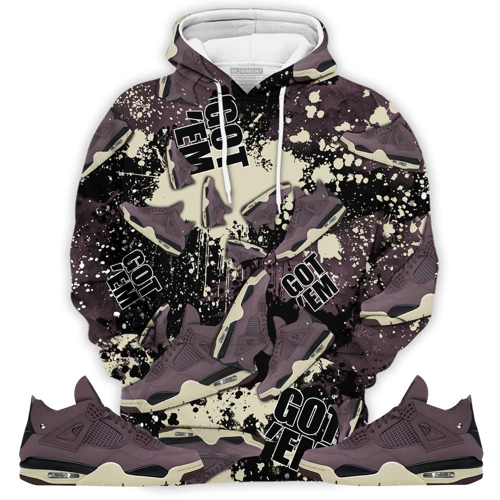 Got Em Jordan Sneaker Shirt Match Violet Ore 4S, Jordan 4 A Ma Maniere Violet Ore Hoodie Sweatshirt Tee All Over Print MKO Shirt