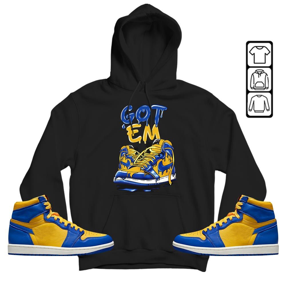 Got Em Shoe Dripping Sneaker Shirt Match 2023 Laney 1s, Jordan 1 Retro High Laney MKO T-Shirt Got Em Shoe Dripping Sneaker Shirt Match 2023 Laney 1s, Jordan 1 Retro High Laney MKO T-Shirt