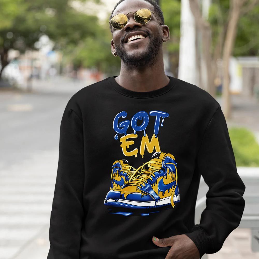 Got Em Shoe Dripping Sneaker Shirt Match 2023 Laney 1s, Jordan 1 Retro High Laney MKO T-Shirt Got Em Shoe Dripping Sneaker Shirt Match 2023 Laney 1s, Jordan 1 Retro High Laney MKO T-Shirt