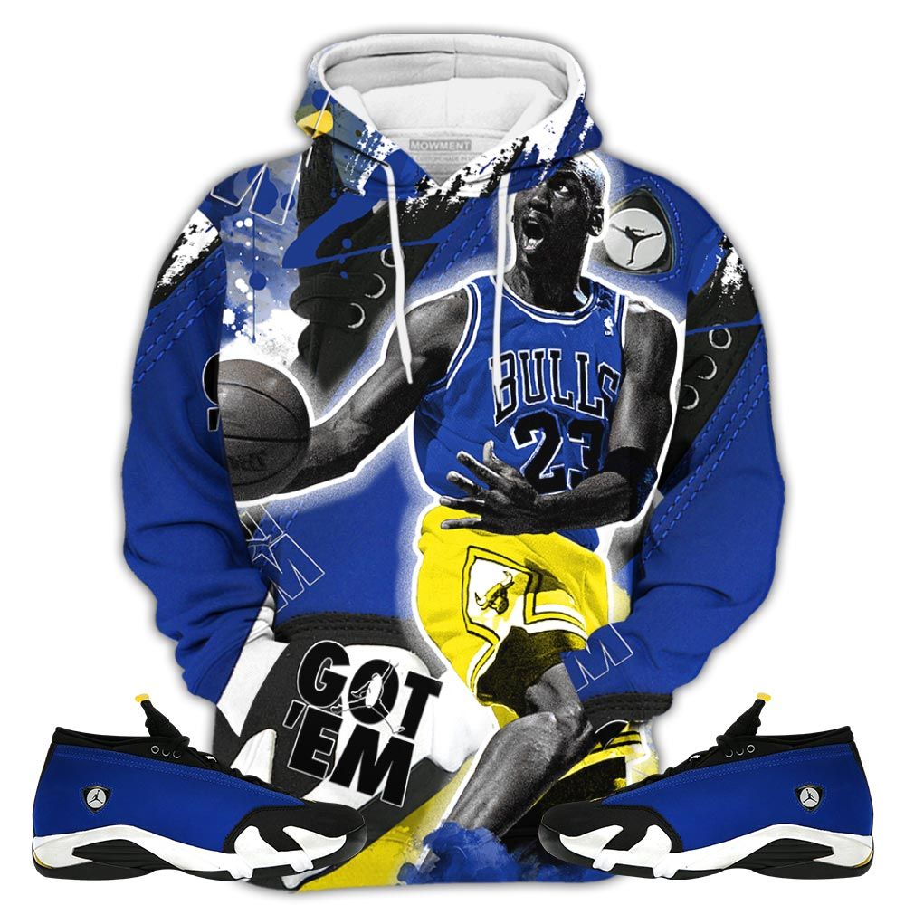 Got Em Shoes Goat Sneaker Shirt Match 2023 Blue Laney 14S, Jordan 14 Laney Hoodie Sweatshirt Tee All Over Print MKO Shirt Got Em Shoes Goat Sneaker Shirt Match 2023 Blue Laney 14S, Jordan 14 Laney Hoodie Sweatshirt Tee All Over Print MKO Shirt