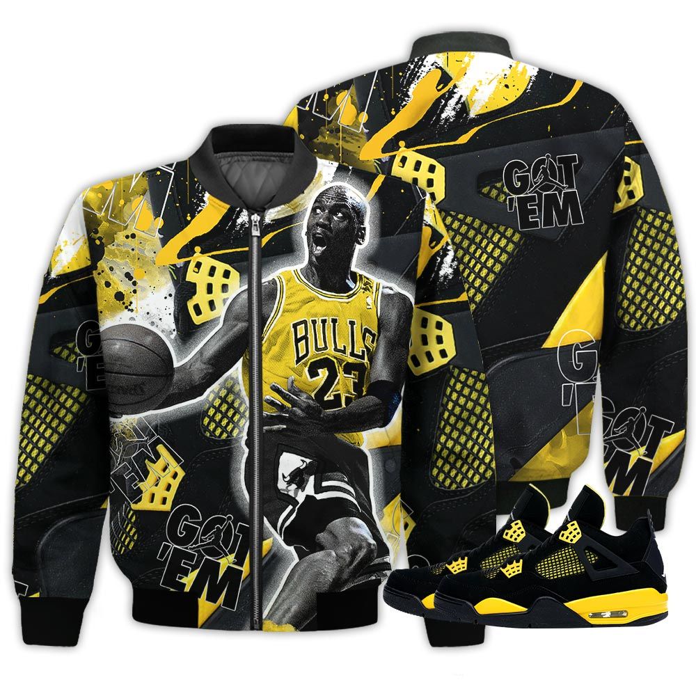 Got Em Shoes Goat Sneaker Shirt Match 2023 Thunder 4S, Jordan Retro 4 Thunder Hoodie Sweatshirt Tee All Over Print MKO Shirt Got Em Shoes Goat Sneaker Shirt Match 2023 Thunder 4S, Jordan Retro 4 Thunder Hoodie Sweatshirt Tee All Over Print MKO Shirt
