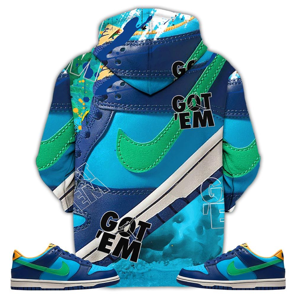 Got Em Shoes Goat Sneaker Shirt Match Dunk Low Gs Kyrie, Dunk Low Gs Electric Algae Hoodie Sweatshirt Tee All Over Print MKO Shirt