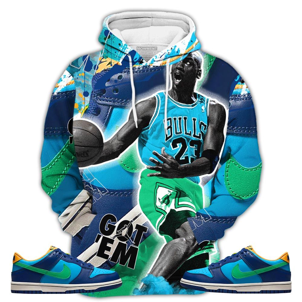 Got Em Shoes Goat Sneaker Shirt Match Dunk Low Gs Kyrie, Dunk Low Gs Electric Algae Hoodie Sweatshirt Tee All Over Print MKO Shirt