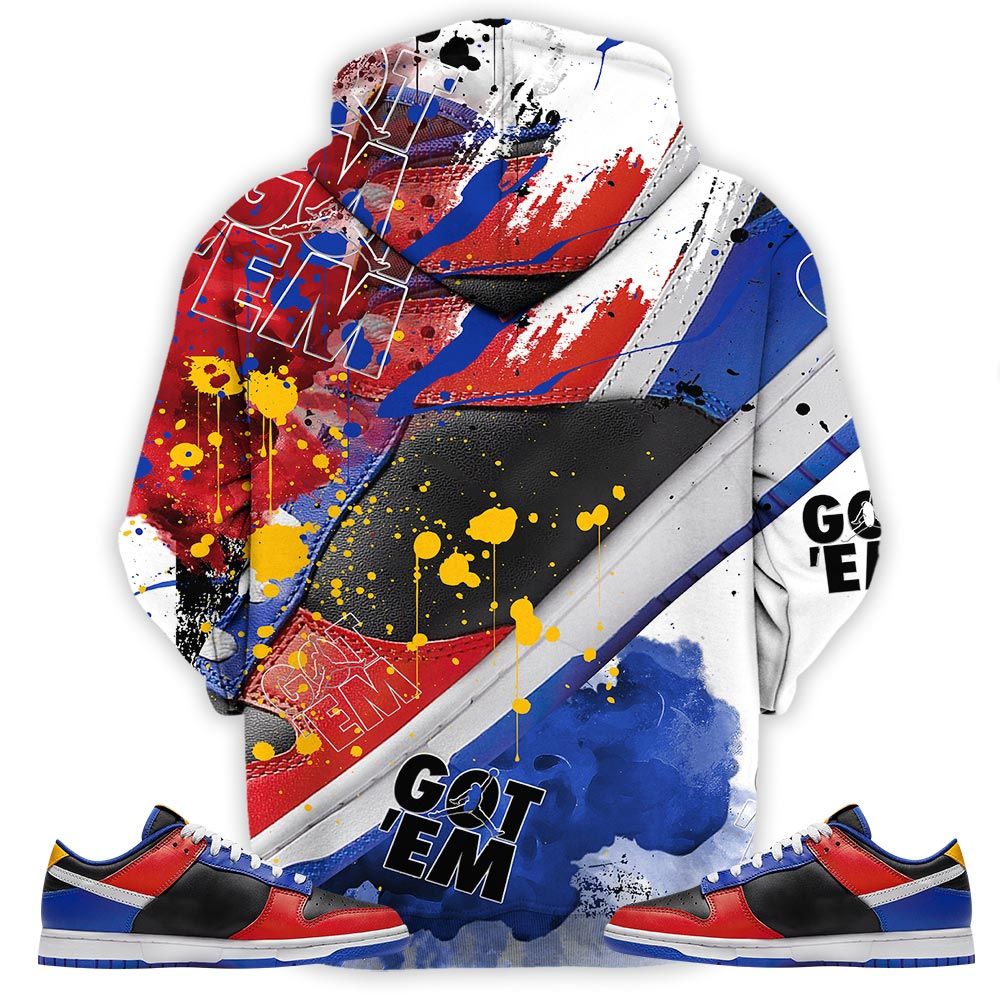 Got Em Shoes Goat Sneaker Shirt Match Dunk Low Tsu, Dunk Low Tsu Tiger Hoodie Sweatshirt Tee All Over Print MKO Shirt