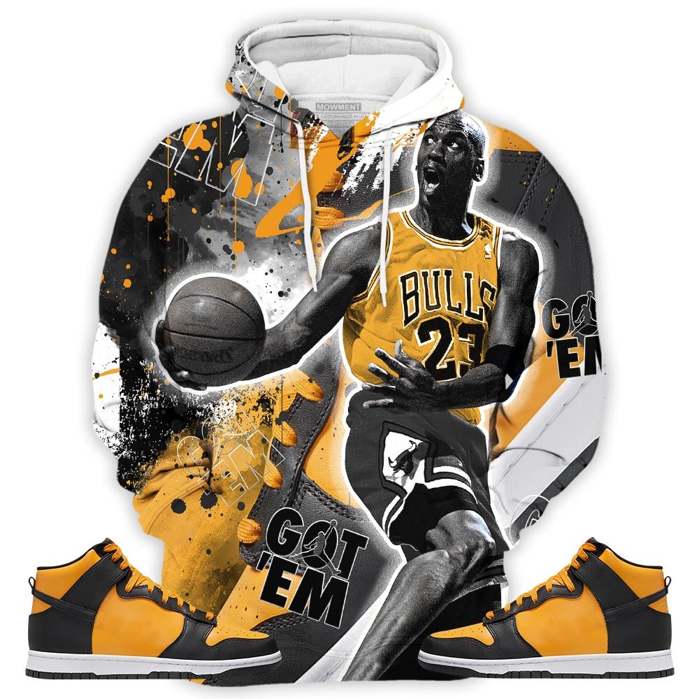 Got Em Shoes Goat Sneaker Shirt Match Dunk Reverse Goldenrod, Dunk High Bruce Lee Hoodie Sweatshirt Tee All Over Print MKO Shirt Got Em Shoes Goat Sneaker Shirt Match Dunk Reverse Goldenrod, Dunk High Bruce Lee Hoodie Sweatshirt Tee All Over Print MKO Shirt