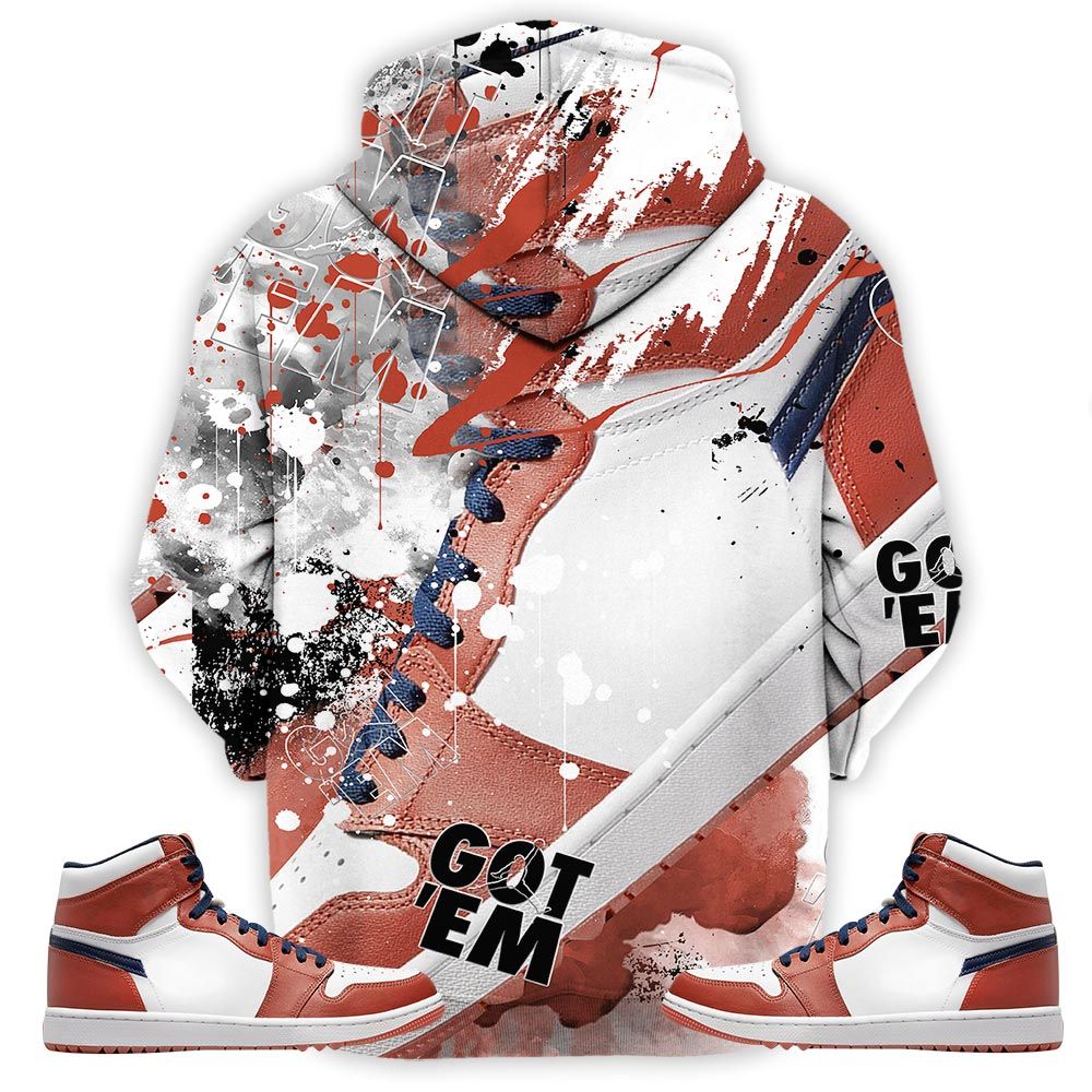 Got Em Shoes Goat Sneaker Shirt Match Eastside Golf 1S, Jordan 1 High Eastside Golf Hoodie Sweatshirt Tee All Over Print MKO Shirt