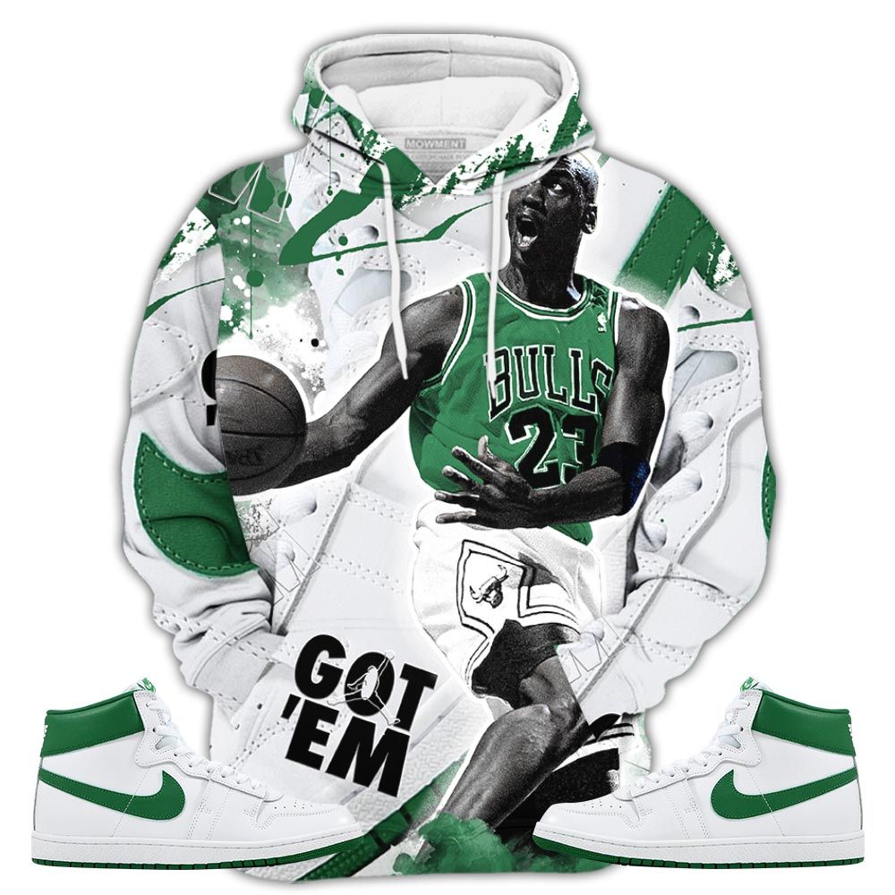 Got Em Shoes Goat Sneaker Shirt Match Golf Sp Pine Green, Air Ship Sp Pine Green Hoodie Sweatshirt Tee All Over Print MKO Shirt