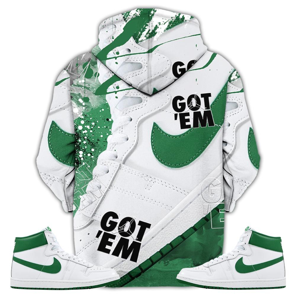 Got Em Shoes Goat Sneaker Shirt Match Golf Sp Pine Green, Air Ship Sp Pine Green Hoodie Sweatshirt Tee All Over Print MKO Shirt