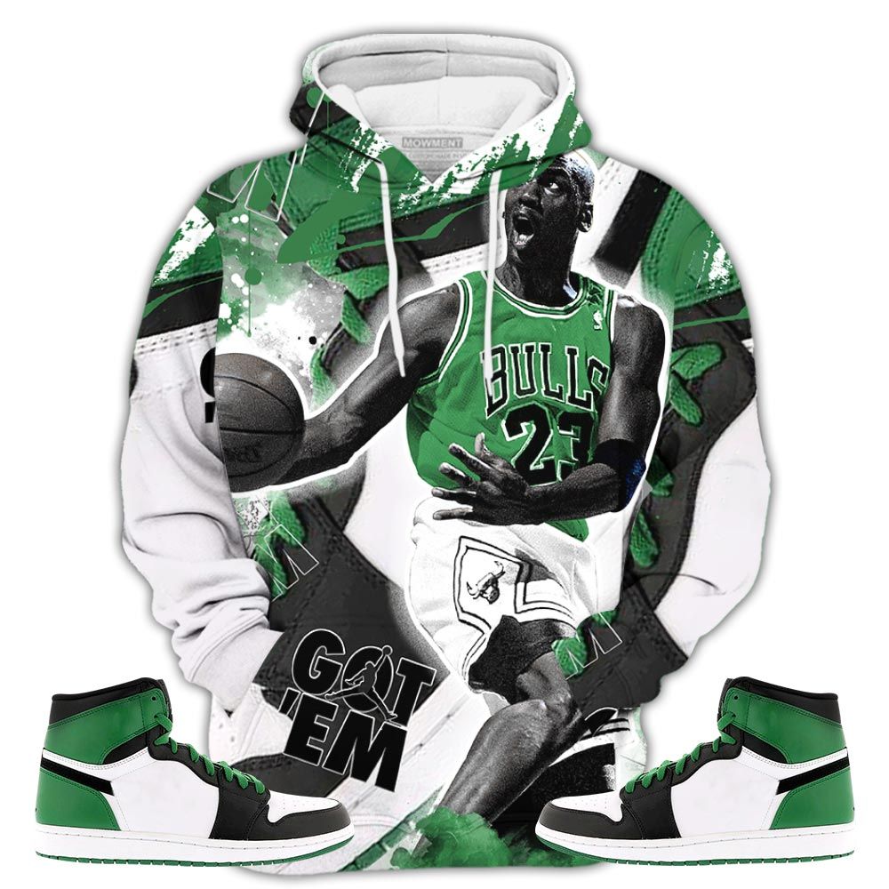 Got Em Shoes Goat Sneaker Shirt Match Lucky Green 1S, Jordan 1 High Og Celtics Hoodie Sweatshirt Tee All Over Print MKO Shirt Got Em Shoes Goat Sneaker Shirt Match Lucky Green 1S, Jordan 1 High Og Celtics Hoodie Sweatshirt Tee All Over Print MKO Shirt