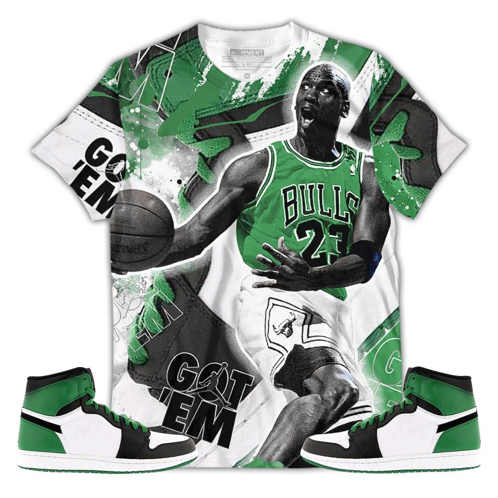 Got Em Shoes Goat Sneaker Shirt Match Lucky Green 1S, Jordan 1 Lucky Green Hoodie Sweatshirt Tee All Over Print MKO Shirt Got Em Shoes Goat Sneaker Shirt Match Lucky Green 1S, Jordan 1 Lucky Green Hoodie Sweatshirt Tee All Over Print MKO Shirt