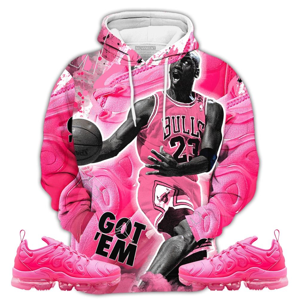 Got Em Shoes Goat Sneaker Shirt Match Plus Triple Pink, Air Vapormax Plus Triple Pink Hoodie Sweatshirt Tee All Over Print MKO Shirt