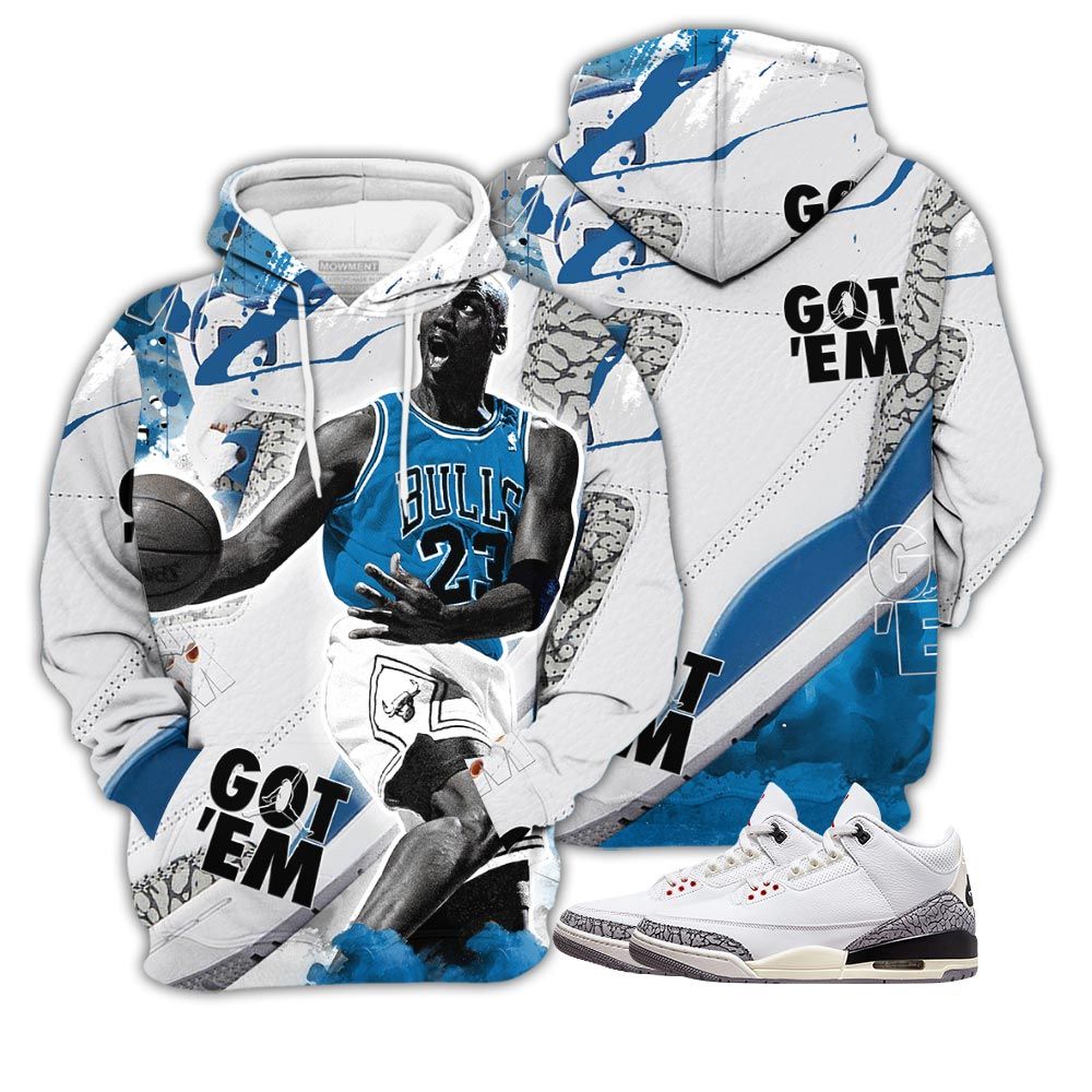 Got Em Shoes Goat Sneaker Shirt Match Wizards 3S, Jordan Retro 3 Wizards Hoodie Sweatshirt Tee All Over Print MKO Shirt