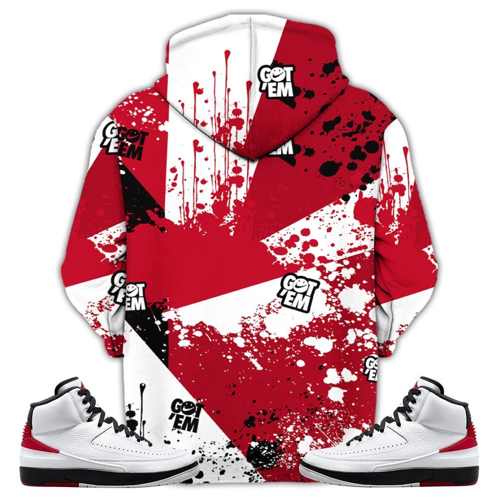 Got Em Shoes Smile Sneaker Shirt Match 2 Chicago Varsity Red, Jordan Retro 2 Chicago Hoodie Sweatshirt Tee All Over Print MKO Shirt