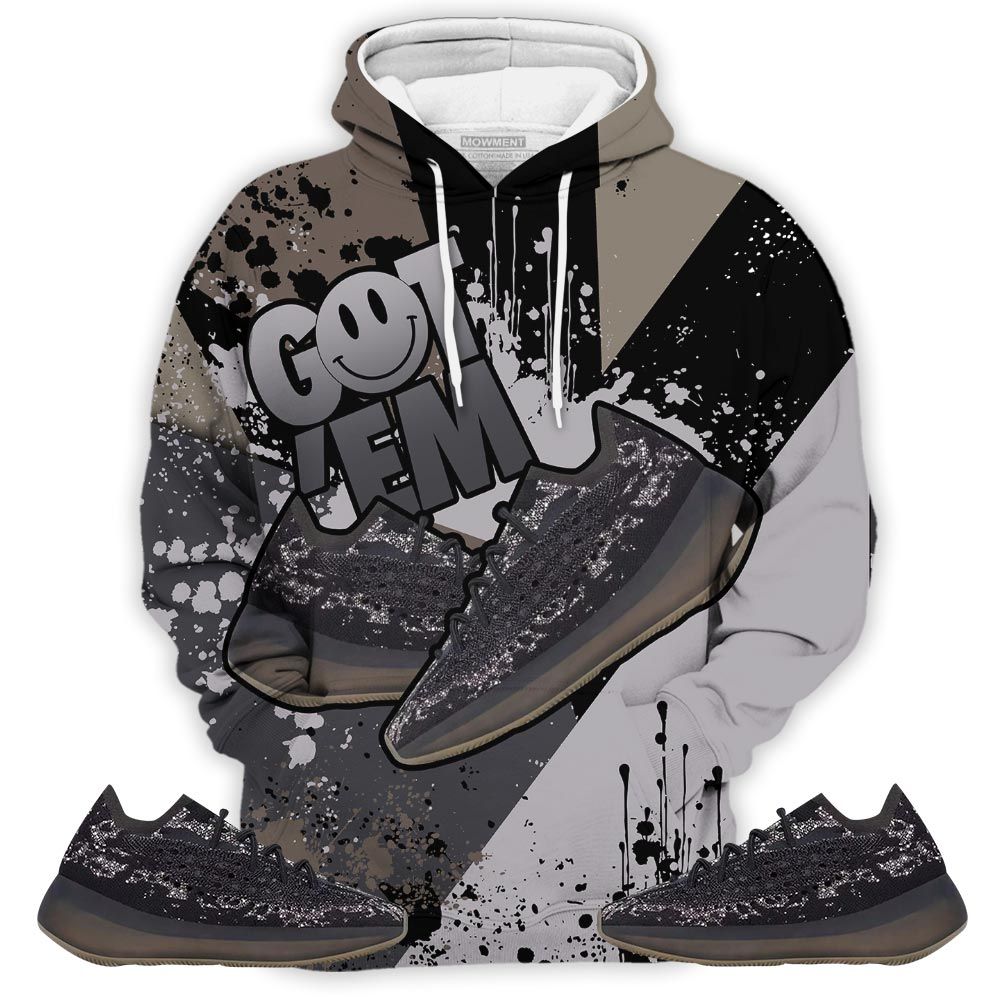 Got Em Shoes Smile Sneaker Shirt Match 380 Onyx Non Reflective, Yeezy Boost 380 Onyx Hoodie Sweatshirt Tee All Over Print MKO Shirt Got Em Shoes Smile Sneaker Shirt Match 380 Onyx Non Reflective, Yeezy Boost 380 Onyx Hoodie Sweatshirt Tee All Over Print MKO Shirt