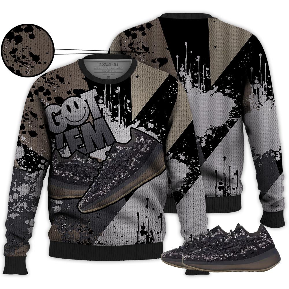 Got Em Shoes Smile Sneaker Shirt Match 380 Onyx Non Reflective, Yeezy Boost 380 Onyx Hoodie Sweatshirt Tee All Over Print MKO Shirt Got Em Shoes Smile Sneaker Shirt Match 380 Onyx Non Reflective, Yeezy Boost 380 Onyx Hoodie Sweatshirt Tee All Over Print MKO Shirt