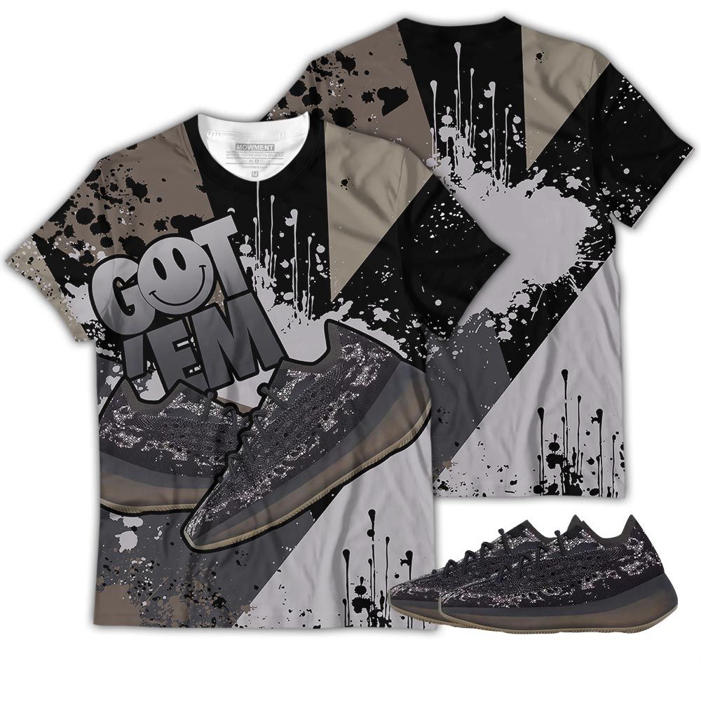Got Em Shoes Smile Sneaker Shirt Match 380 Onyx Non Reflective, Yeezy Boost 380 Onyx Hoodie Sweatshirt Tee All Over Print MKO Shirt Got Em Shoes Smile Sneaker Shirt Match 380 Onyx Non Reflective, Yeezy Boost 380 Onyx Hoodie Sweatshirt Tee All Over Print MKO Shirt