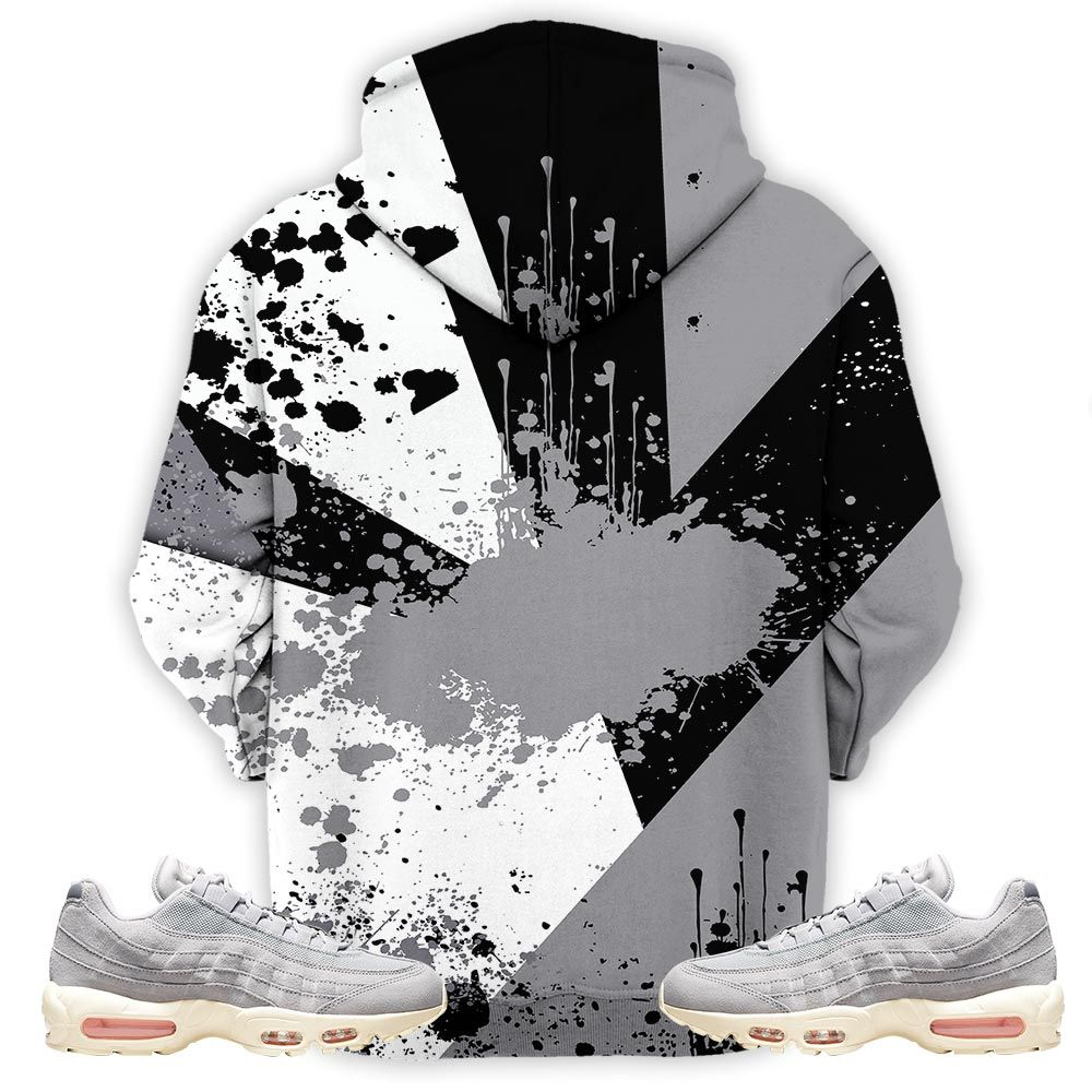 Got Em Shoes Smile Sneaker Shirt Match 95 Grey Coconut Milk, Air Max 95 Grey Fog Hoodie Sweatshirt Tee All Over Print MKO Shirt