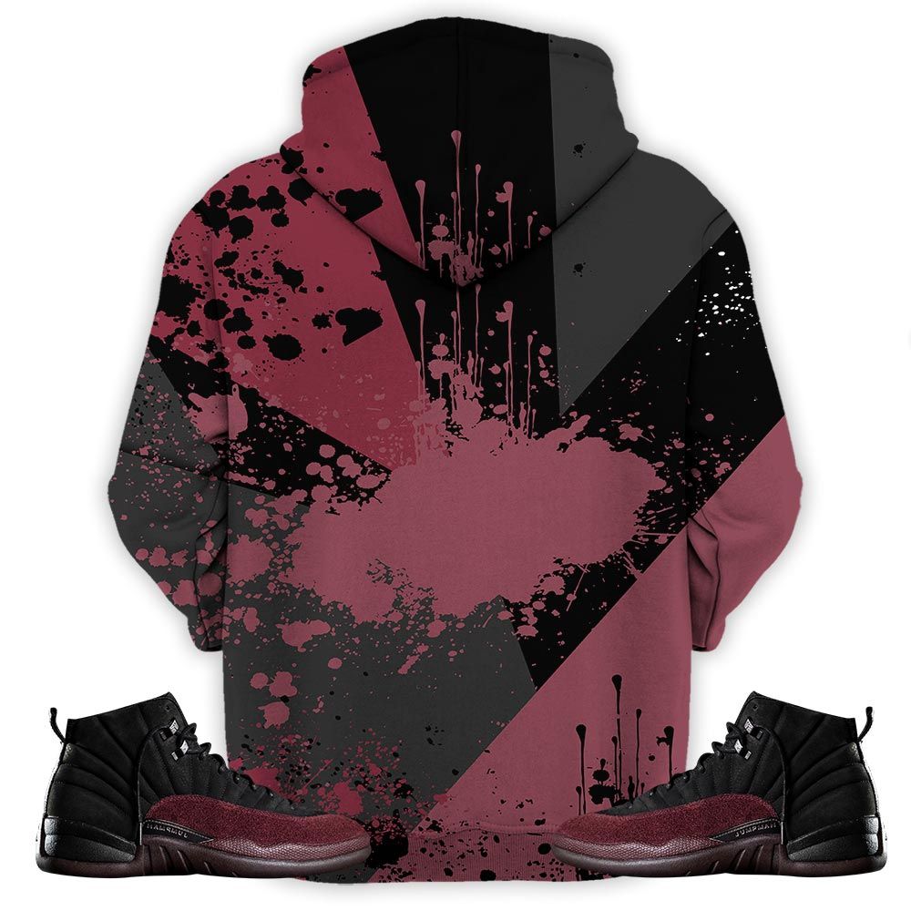 Got Em Shoes Smile Sneaker Shirt Match Burgundy Crush 12S, Jordan 12 A Ma Maniere Hoodie Sweatshirt Tee All Over Print MKO Shirt