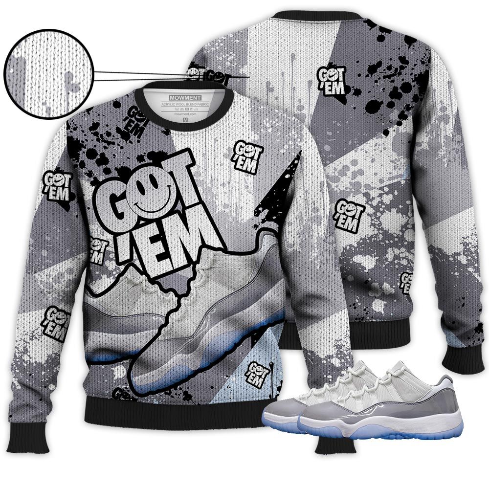Got Em Shoes Smile Sneaker Shirt Match Cement Grey 11S, Jordan 11 Low Cement Grey Hoodie Sweatshirt Tee All Over Print MKO Shirt Got Em Shoes Smile Sneaker Shirt Match Cement Grey 11S, Jordan 11 Low Cement Grey Hoodie Sweatshirt Tee All Over Print MKO Shirt