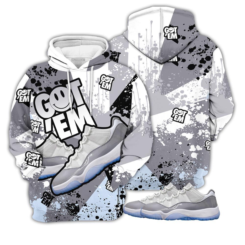 Got Em Shoes Smile Sneaker Shirt Match Cement Grey 11S, Jordan 11 Low Cement Grey Hoodie Sweatshirt Tee All Over Print MKO Shirt Got Em Shoes Smile Sneaker Shirt Match Cement Grey 11S, Jordan 11 Low Cement Grey Hoodie Sweatshirt Tee All Over Print MKO Shirt
