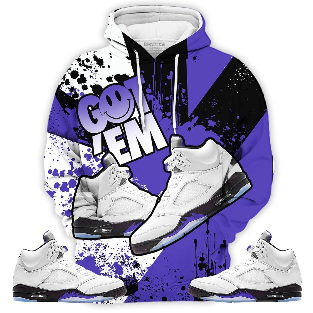 Got Em Shoes Smile Sneaker Shirt Match Dark Concord 5S, Jordan 5 Retro Concord Hoodie Sweatshirt Tee All Over Print MKO Shirt Got Em Shoes Smile Sneaker Shirt Match Dark Concord 5S, Jordan 5 Retro Concord Hoodie Sweatshirt Tee All Over Print MKO Shirt