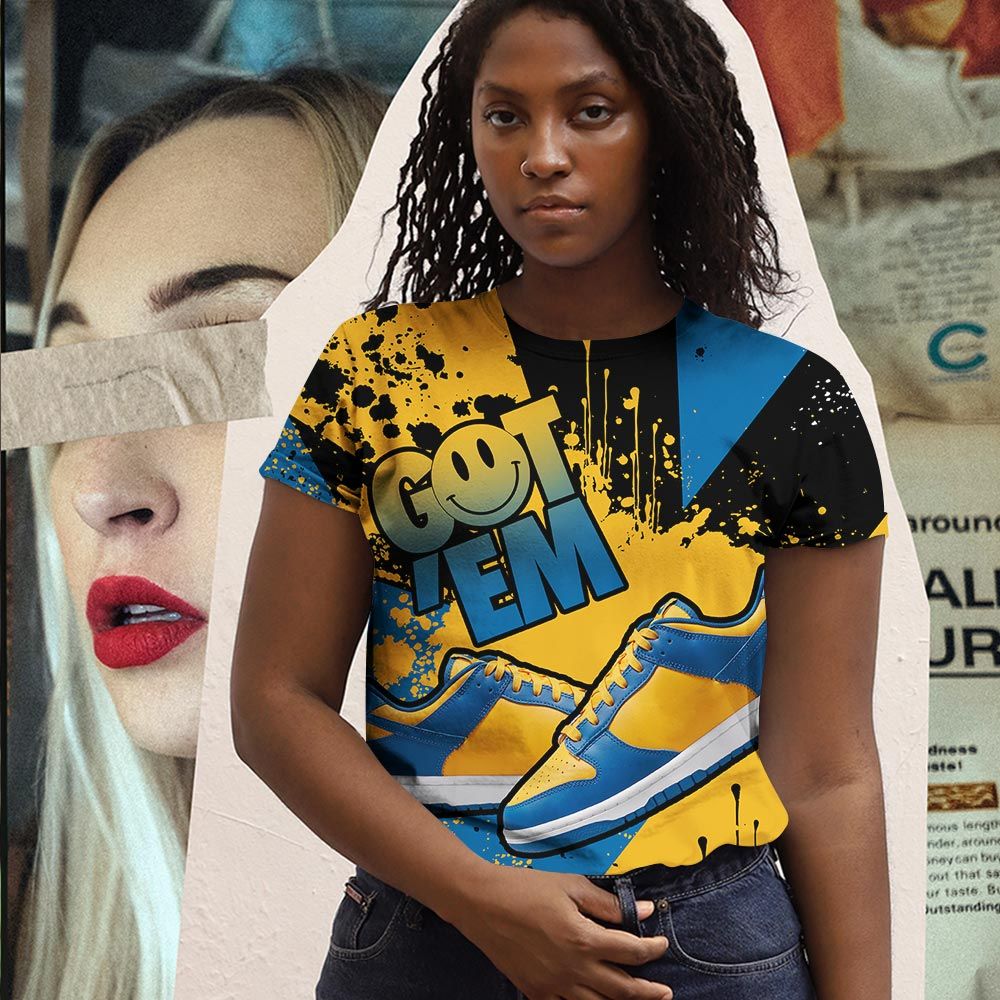 Got Em Shoes Smile Sneaker Shirt Match Dunk Low Blue Yellow, Dunk Low Blue Jay Hoodie Sweatshirt Tee All Over Print MKO Shirt Got Em Shoes Smile Sneaker Shirt Match Dunk Low Blue Yellow, Dunk Low Blue Jay Hoodie Sweatshirt Tee All Over Print MKO Shirt