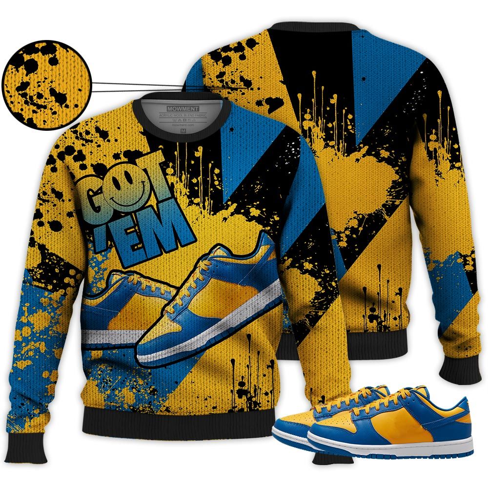 Got Em Shoes Smile Sneaker Shirt Match Dunk Low Blue Yellow, Dunk Low Blue Jay Hoodie Sweatshirt Tee All Over Print MKO Shirt Got Em Shoes Smile Sneaker Shirt Match Dunk Low Blue Yellow, Dunk Low Blue Jay Hoodie Sweatshirt Tee All Over Print MKO Shirt