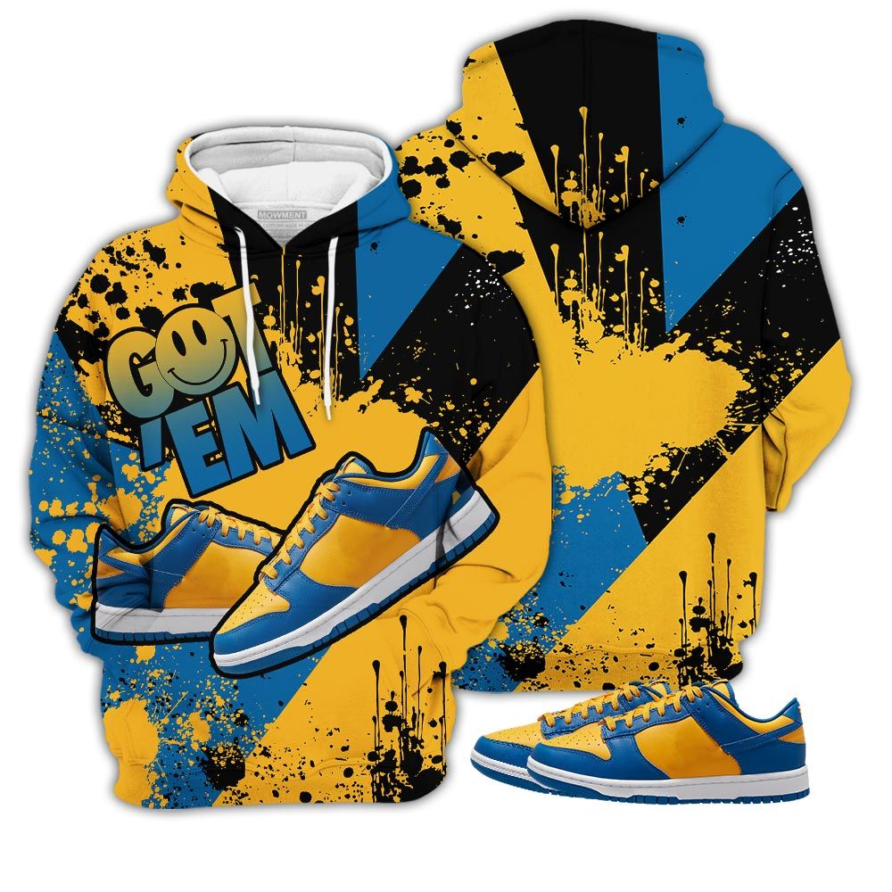 Got Em Shoes Smile Sneaker Shirt Match Dunk Low Blue Yellow, Dunk Low Blue Jay Hoodie Sweatshirt Tee All Over Print MKO Shirt Got Em Shoes Smile Sneaker Shirt Match Dunk Low Blue Yellow, Dunk Low Blue Jay Hoodie Sweatshirt Tee All Over Print MKO Shirt