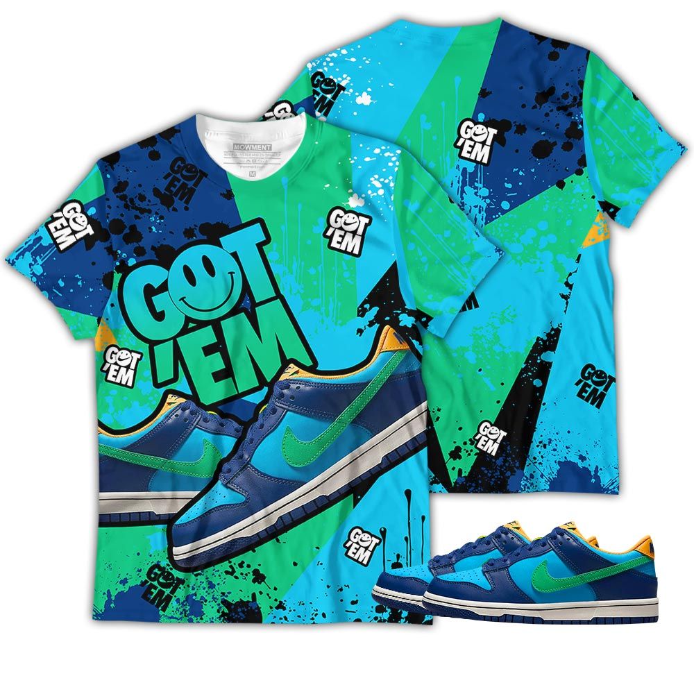 Got Em Shoes Smile Sneaker Shirt Match Dunk Low Gs Kyrie, Dunk Low Gs Electric Algae Hoodie Sweatshirt Tee All Over Print MKO Shirt Got Em Shoes Smile Sneaker Shirt Match Dunk Low Gs Kyrie, Dunk Low Gs Electric Algae Hoodie Sweatshirt Tee All Over Print MKO Shirt