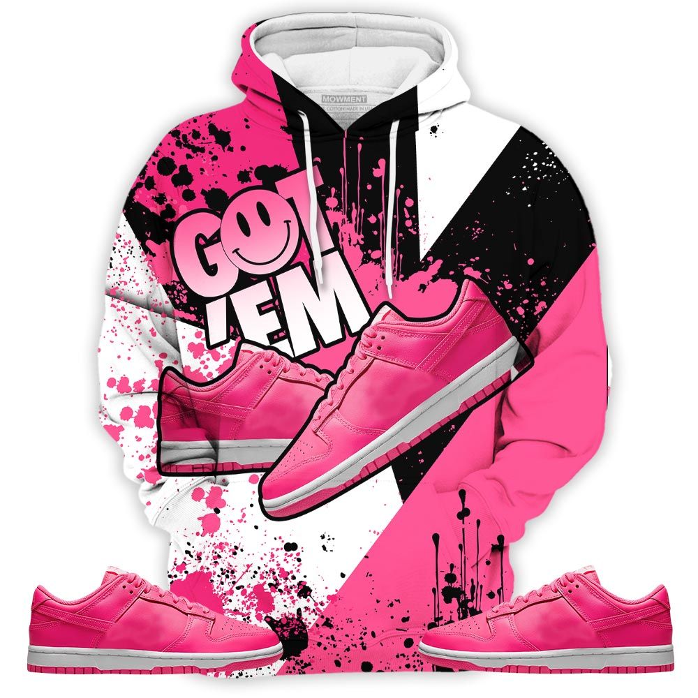 Got Em Shoes Smile Sneaker Shirt Match Dunk Low Hyper Pink, Dunk Low Hot Pink Hoodie Sweatshirt Tee All Over Print MKO Shirt Got Em Shoes Smile Sneaker Shirt Match Dunk Low Hyper Pink, Dunk Low Hot Pink Hoodie Sweatshirt Tee All Over Print MKO Shirt