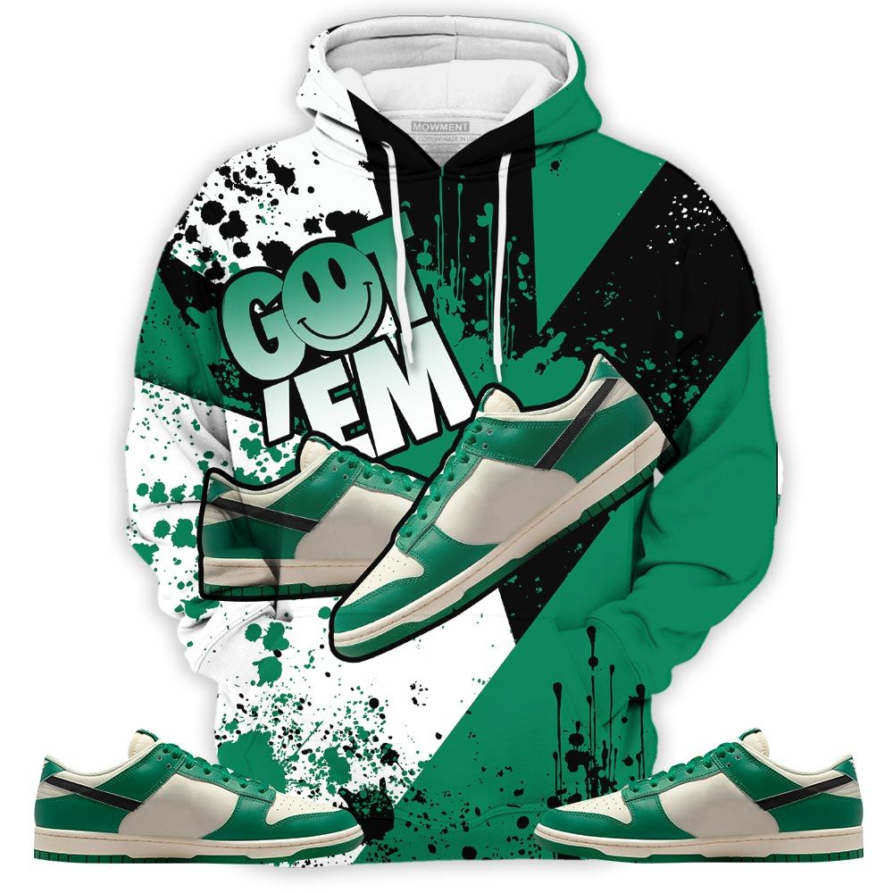 Got Em Shoes Smile Sneaker Shirt Match Dunk Low Lottery, Dunk Low Lottery Green Hoodie Sweatshirt Tee All Over Print MKO Shirt Got Em Shoes Smile Sneaker Shirt Match Dunk Low Lottery, Dunk Low Lottery Green Hoodie Sweatshirt Tee All Over Print MKO Shirt