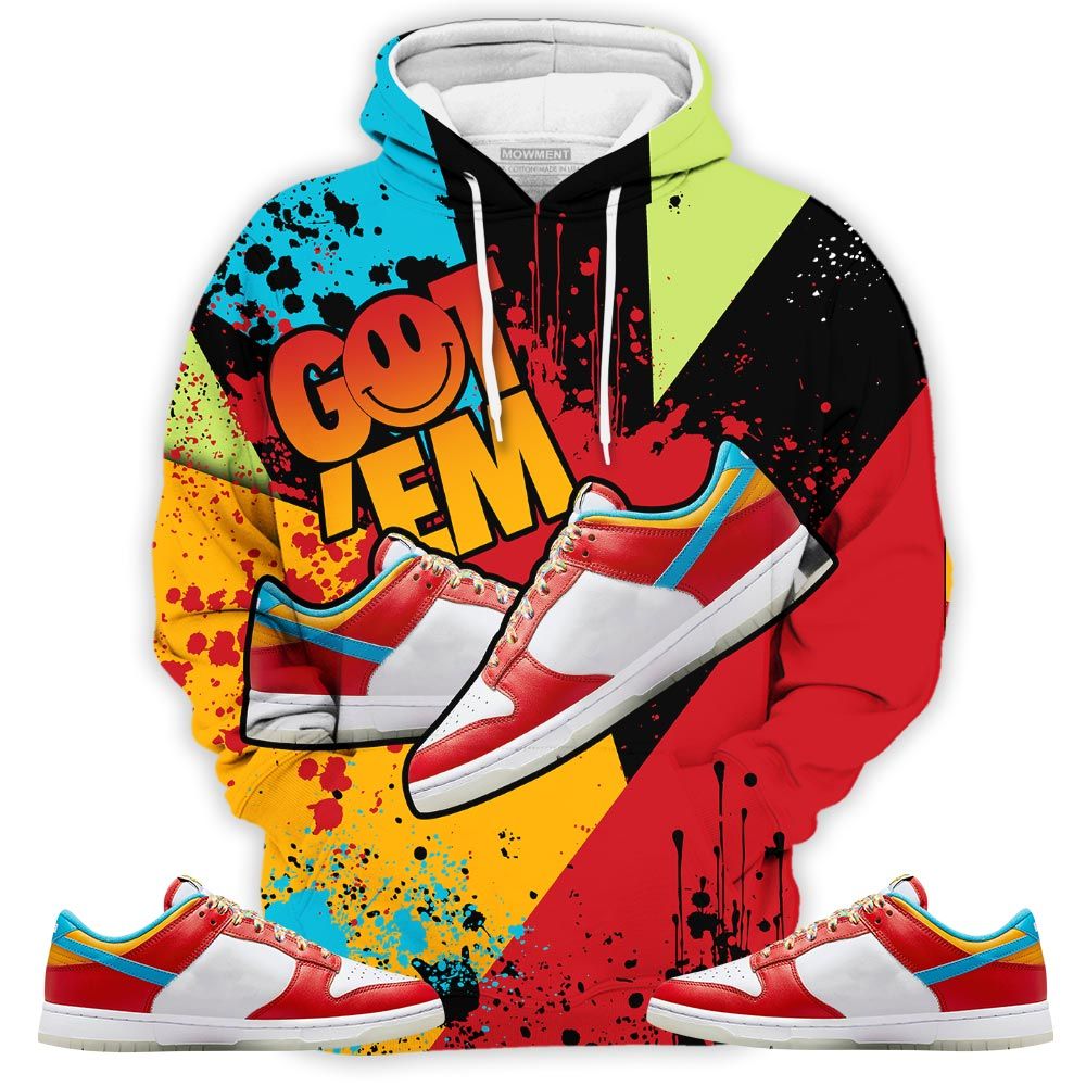 Got Em Shoes Smile Sneaker Shirt Match Fruity Pebbles Dunk Low, Dunk Low Fruity Pebbles Hoodie Sweatshirt Tee All Over Print MKO Shirt Got Em Shoes Smile Sneaker Shirt Match Fruity Pebbles Dunk Low, Dunk Low Fruity Pebbles Hoodie Sweatshirt Tee All Over Print MKO Shirt