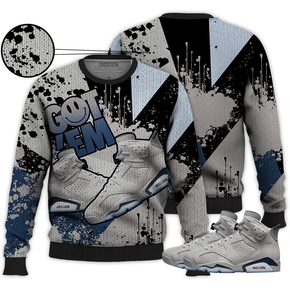 Got Em Shoes Smile Sneaker Shirt Match Georgetown 6S, Jordan 6 Retro Georgetown Hoodie Sweatshirt Tee All Over Print MKO Shirt Got Em Shoes Smile Sneaker Shirt Match Georgetown 6S, Jordan 6 Retro Georgetown Hoodie Sweatshirt Tee All Over Print MKO Shirt