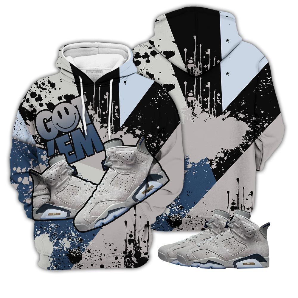 Got Em Shoes Smile Sneaker Shirt Match Georgetown 6S, Jordan 6 Retro Georgetown Hoodie Sweatshirt Tee All Over Print MKO Shirt Got Em Shoes Smile Sneaker Shirt Match Georgetown 6S, Jordan 6 Retro Georgetown Hoodie Sweatshirt Tee All Over Print MKO Shirt