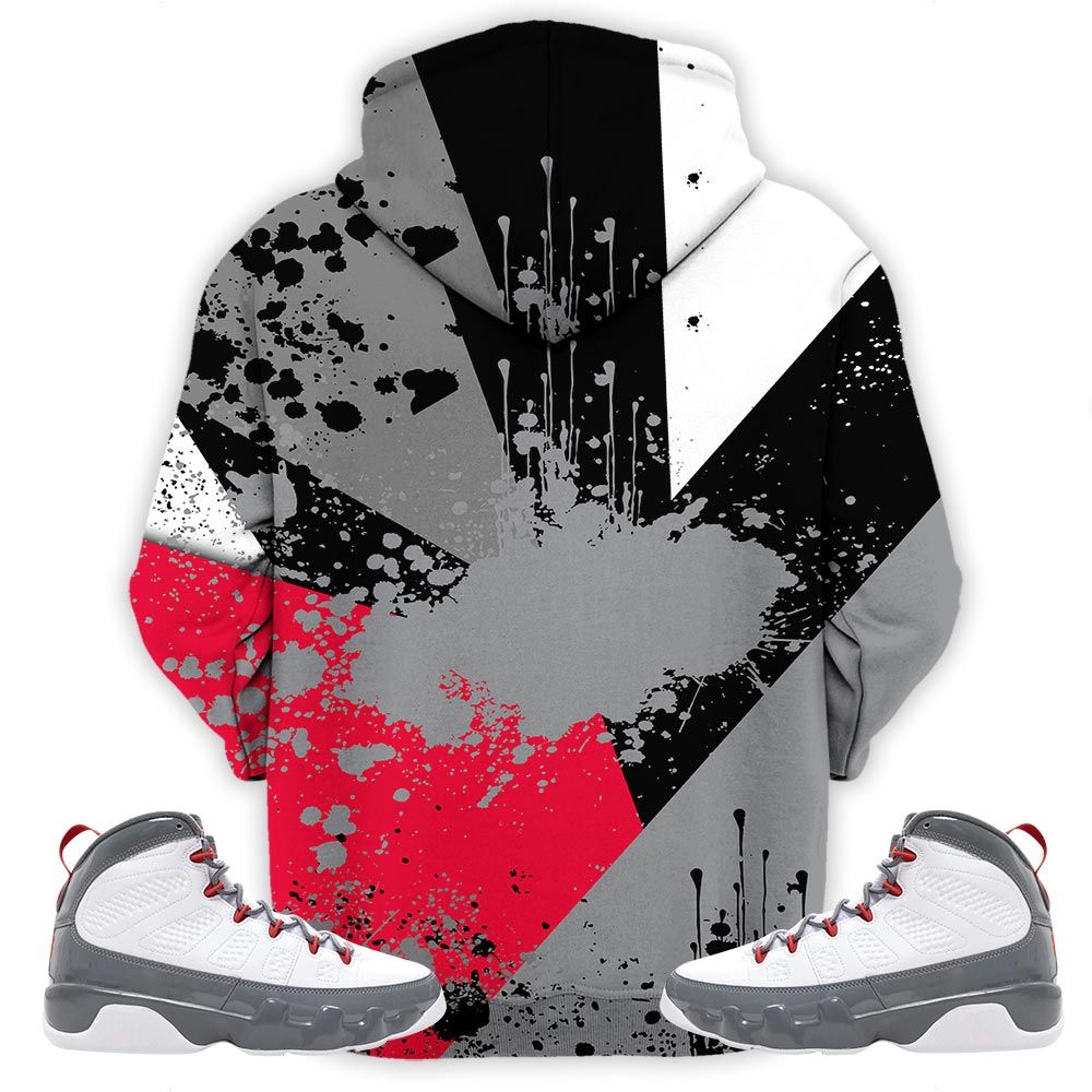 Got Em Shoes Smile Sneaker Shirt Match Grey Fire Red 9S, Jordan 9 Retro Fire Red Hoodie Sweatshirt Tee All Over Print MKO Shirt