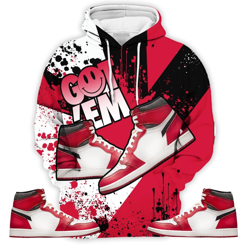 Got Em Shoes Smile Sneaker Shirt Match High Og Chicago 1S, Jordan 1 Lost Found Chicago Hoodie Sweatshirt Tee All Over Print MKO Shirt Got Em Shoes Smile Sneaker Shirt Match High Og Chicago 1S, Jordan 1 Lost Found Chicago Hoodie Sweatshirt Tee All Over Print MKO Shirt
