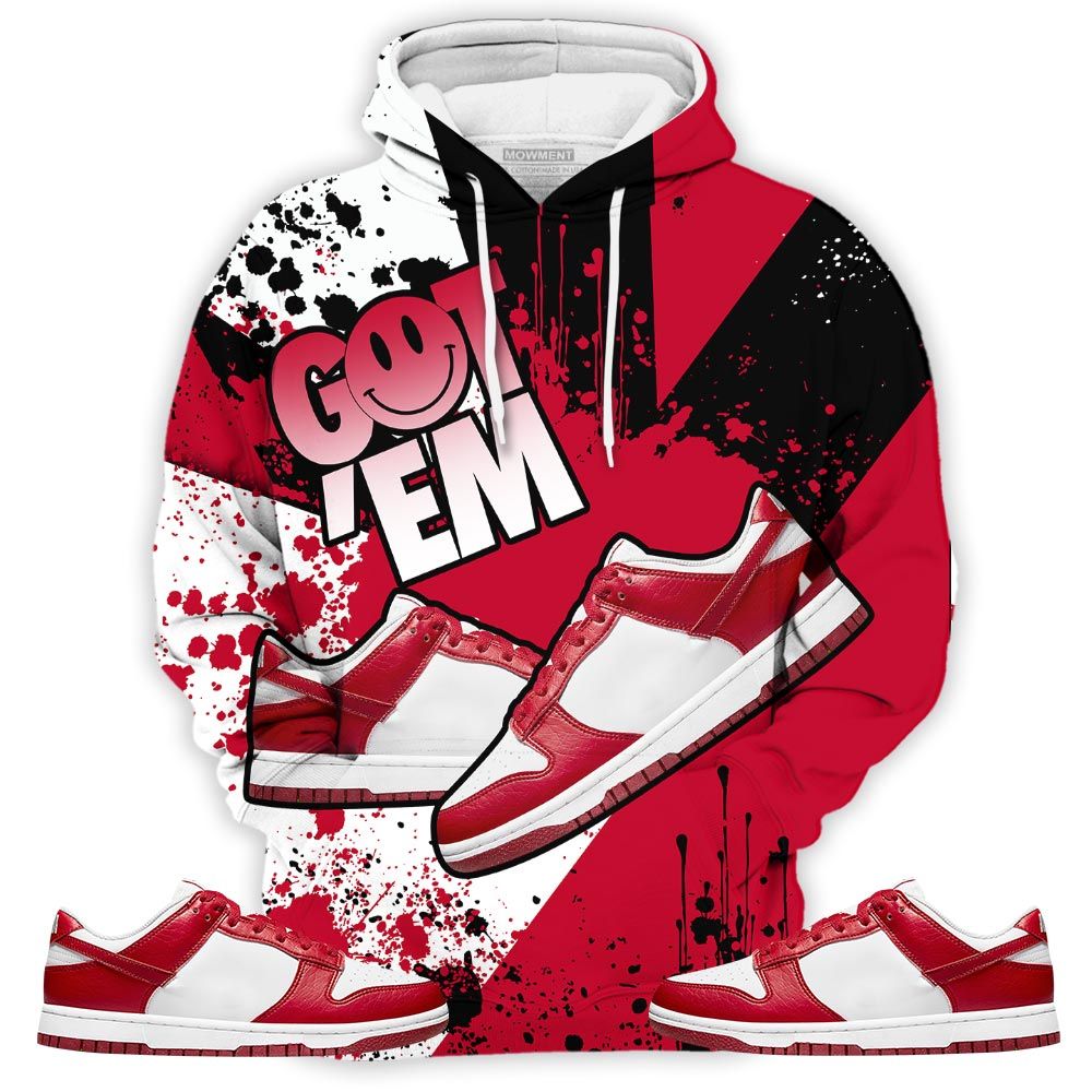 Got Em Shoes Smile Sneaker Shirt Match Low Nature White Gym Red, Dunk Low Gym Red Hoodie Sweatshirt Tee All Over Print MKO Shirt Got Em Shoes Smile Sneaker Shirt Match Low Nature White Gym Red, Dunk Low Gym Red Hoodie Sweatshirt Tee All Over Print MKO Shirt