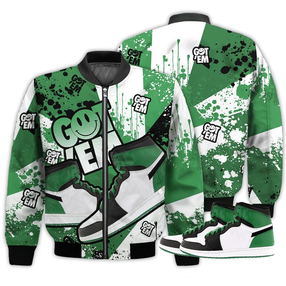 Got Em Shoes Smile Sneaker Shirt Match Lucky Green 1S, Jordan 1 Lucky Green Hoodie Sweatshirt Tee All Over Print MKO Shirt Got Em Shoes Smile Sneaker Shirt Match Lucky Green 1S, Jordan 1 Lucky Green Hoodie Sweatshirt Tee All Over Print MKO Shirt
