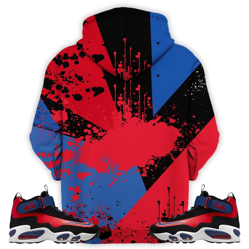 Got Em Shoes Smile Sneaker Shirt Match Max 1 Navy Red Black, Air Griffey Max 1 Black Red Navy Blue Hoodie Sweatshirt Tee All Over Print MKO Shirt