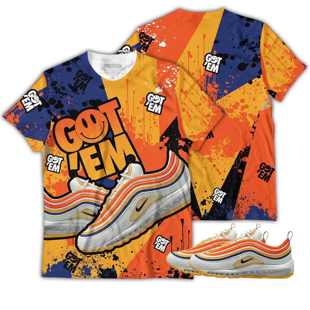 Got Em Shoes Smile Sneaker Shirt Match Max 97 Frank Rudy, Air Max 97 Se Air Pressure Hoodie Sweatshirt Tee All Over Print MKO Shirt Got Em Shoes Smile Sneaker Shirt Match Max 97 Frank Rudy, Air Max 97 Se Air Pressure Hoodie Sweatshirt Tee All Over Print MKO Shirt