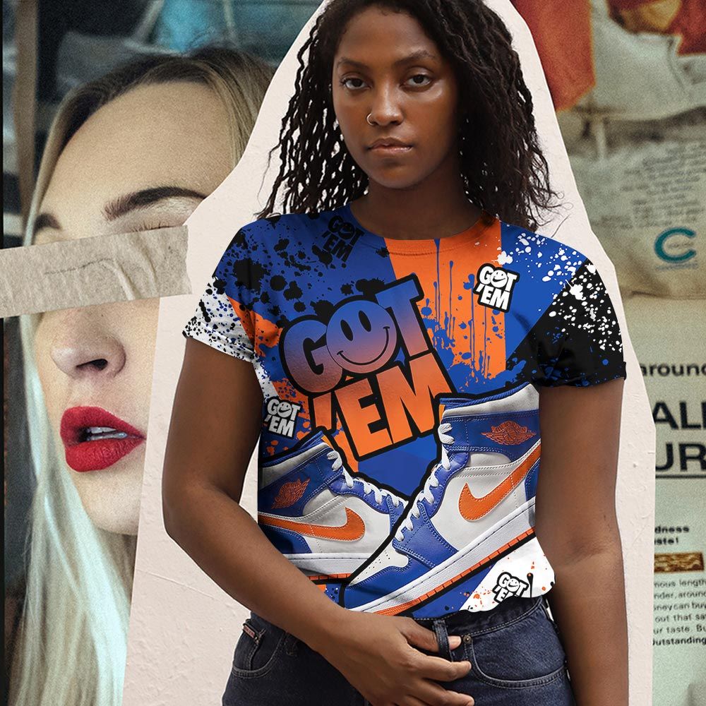 Got Em Shoes Smile Sneaker Shirt Match Mid Knicks 1S, Jordan 1 Mid Knicks Hoodie Sweatshirt Tee All Over Print MKO Shirt Got Em Shoes Smile Sneaker Shirt Match Mid Knicks 1S, Jordan 1 Mid Knicks Hoodie Sweatshirt Tee All Over Print MKO Shirt