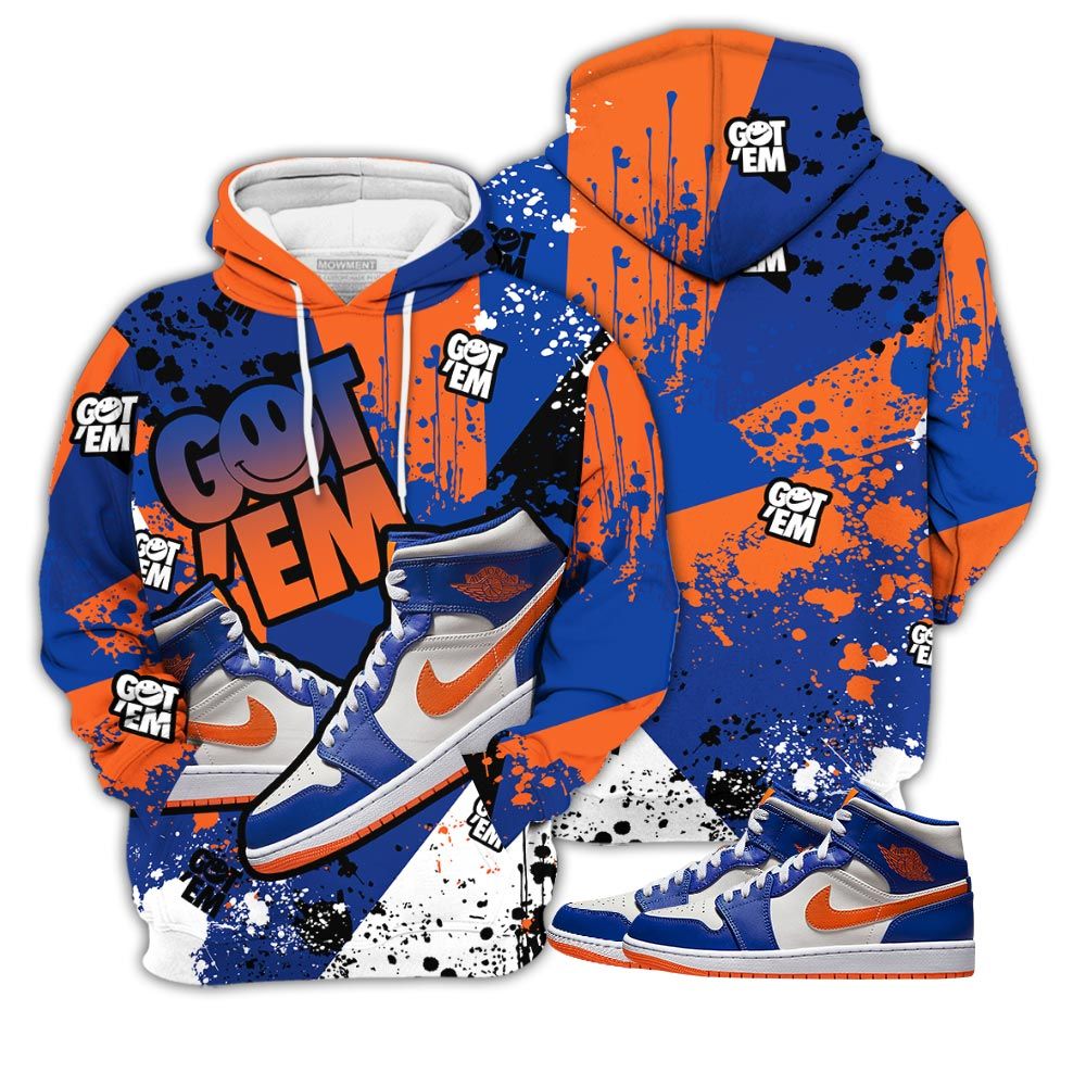 Got Em Shoes Smile Sneaker Shirt Match Mid Knicks 1S, Jordan 1 Mid Knicks Hoodie Sweatshirt Tee All Over Print MKO Shirt Got Em Shoes Smile Sneaker Shirt Match Mid Knicks 1S, Jordan 1 Mid Knicks Hoodie Sweatshirt Tee All Over Print MKO Shirt