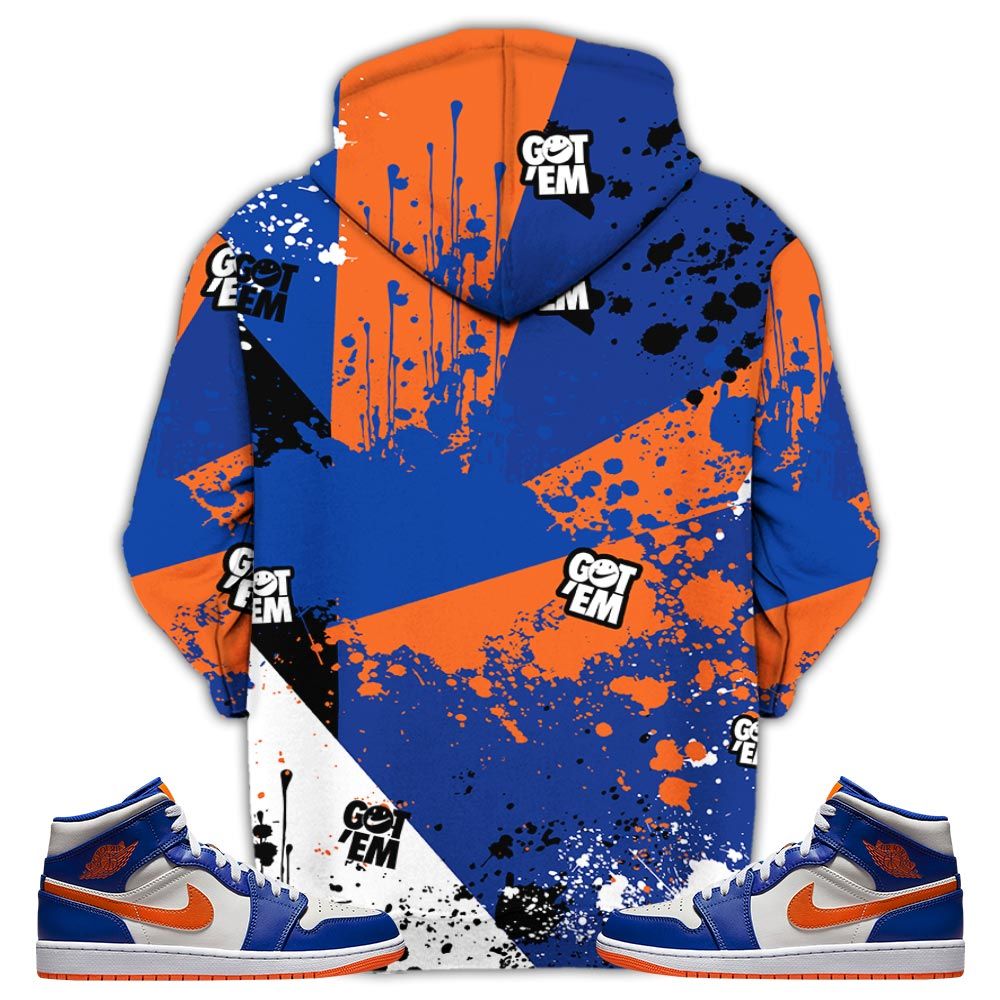 Got Em Shoes Smile Sneaker Shirt Match Mid Knicks 1S, Jordan 1 Mid Knicks Hoodie Sweatshirt Tee All Over Print MKO Shirt Got Em Shoes Smile Sneaker Shirt Match Mid Knicks 1S, Jordan 1 Mid Knicks Hoodie Sweatshirt Tee All Over Print MKO Shirt