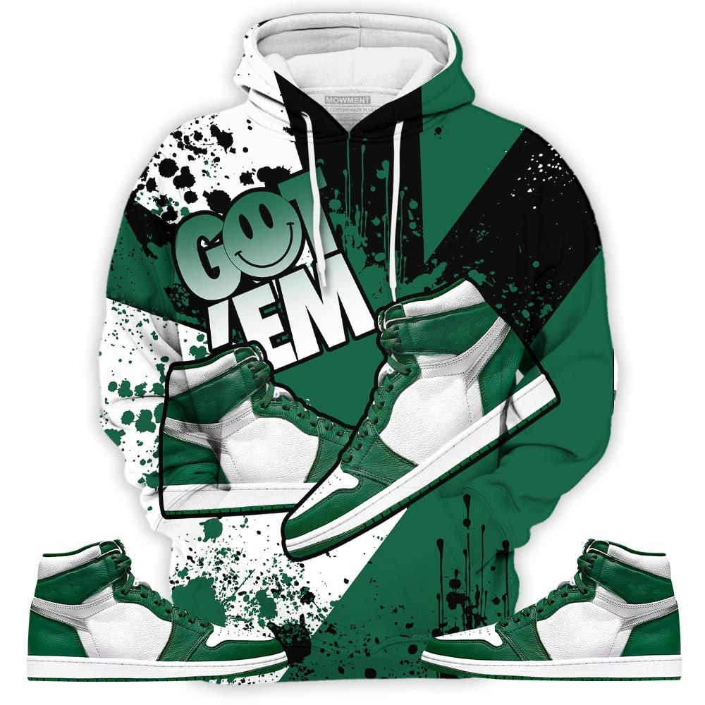 Got Em Shoes Smile Sneaker Shirt Match Og Gorge Green 1S, Jordan 1 Retro High Gorge Green Hoodie Sweatshirt Tee All Over Print MKO Shirt Got Em Shoes Smile Sneaker Shirt Match Og Gorge Green 1S, Jordan 1 Retro High Gorge Green Hoodie Sweatshirt Tee All Over Print MKO Shirt