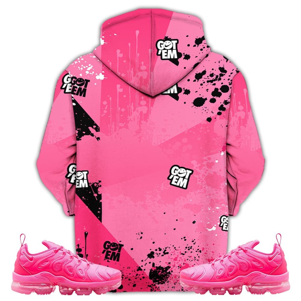 Got Em Shoes Smile Sneaker Shirt Match Plus Triple Pink, Air Vapormax Plus Triple Pink Hoodie Sweatshirt Tee All Over Print MKO Shirt