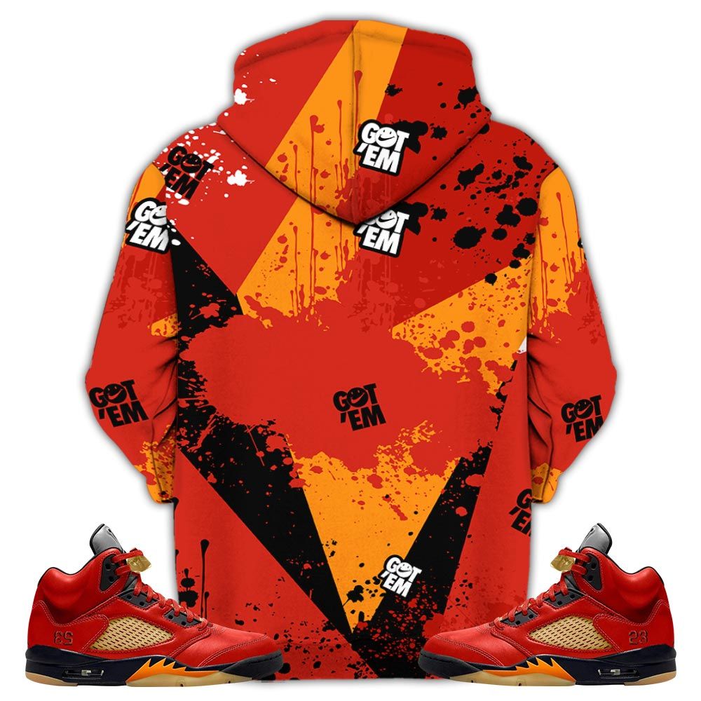 Got Em Shoes Smile Sneaker Shirt Match Retro 5 Dunk On Mars, Jordan 5 Mars For Her Hoodie Sweatshirt Tee All Over Print MKO Shirt