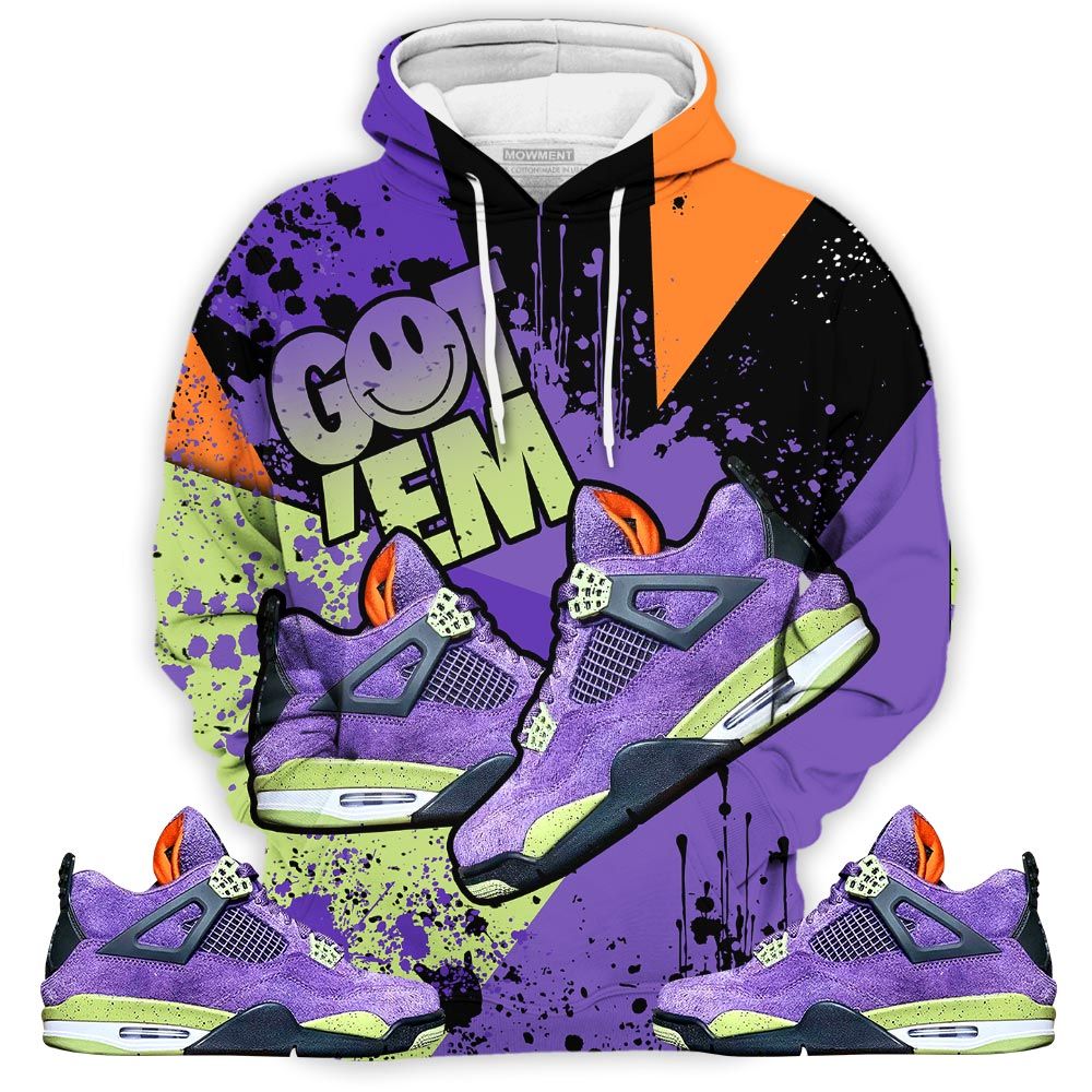 Got Em Shoes Smile Sneaker Shirt Match Retro Canyon Purple 4S, Jordan 4 Canyon Purple Hoodie Sweatshirt Tee All Over Print MKO Shirt Got Em Shoes Smile Sneaker Shirt Match Retro Canyon Purple 4S, Jordan 4 Canyon Purple Hoodie Sweatshirt Tee All Over Print MKO Shirt