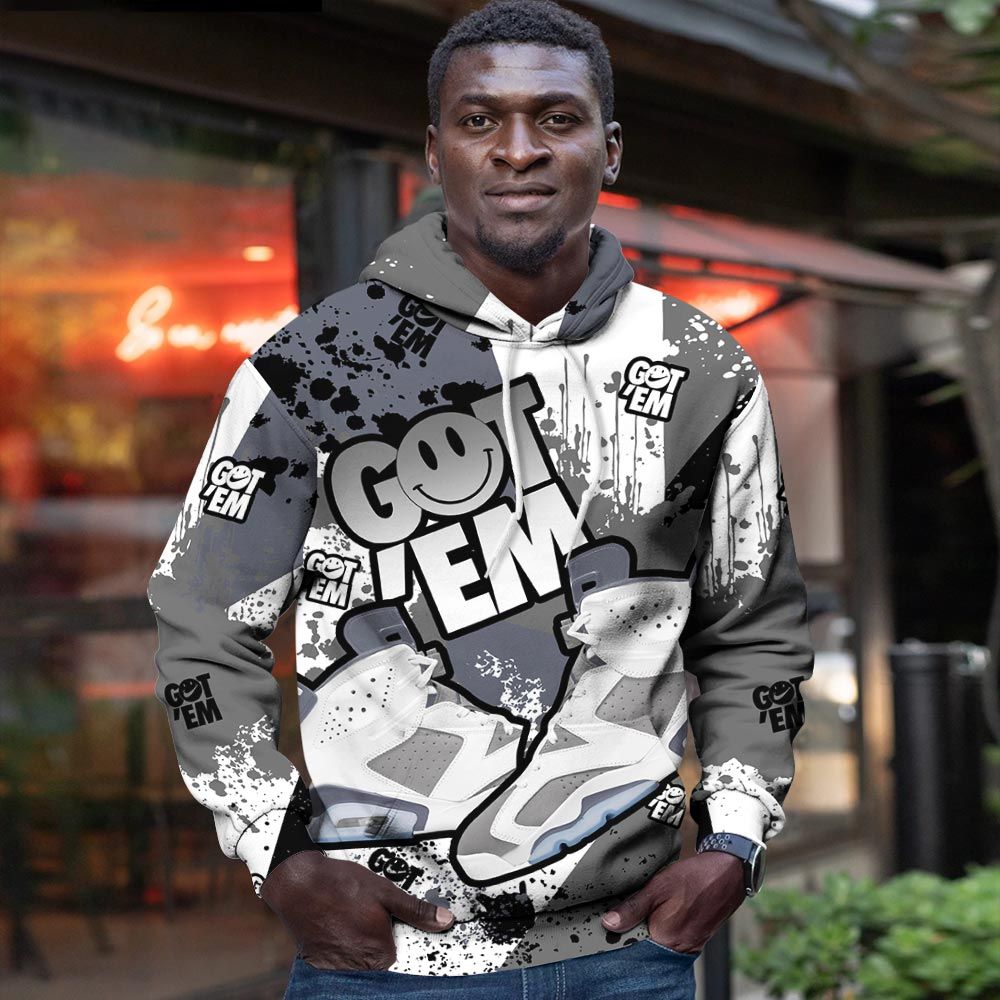 Got Em Shoes Smile Sneaker Shirt Match Retro Cool Grey 6S, Jordan 6 Cool Grey Hoodie Sweatshirt Tee All Over Print MKO Shirt Got Em Shoes Smile Sneaker Shirt Match Retro Cool Grey 6S, Jordan 6 Cool Grey Hoodie Sweatshirt Tee All Over Print MKO Shirt