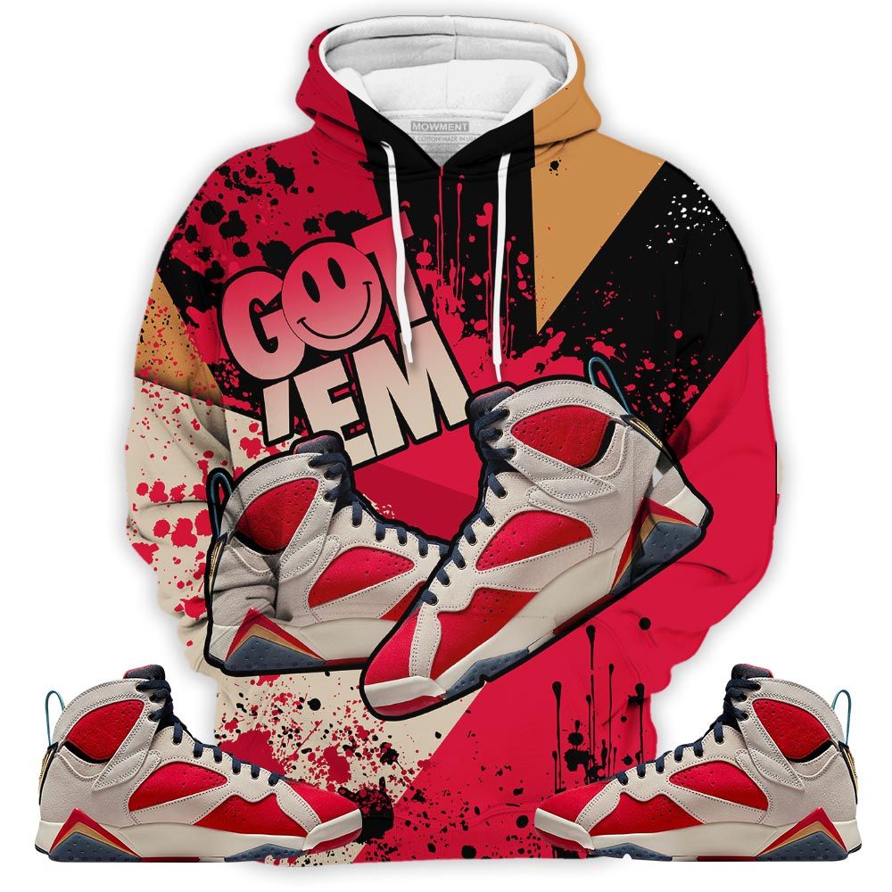 Got Em Shoes Smile Sneaker Shirt Match Retro Trophy Room 7S, Jordan 7 Trophy Room Hoodie Sweatshirt Tee All Over Print MKO Shirt Got Em Shoes Smile Sneaker Shirt Match Retro Trophy Room 7S, Jordan 7 Trophy Room Hoodie Sweatshirt Tee All Over Print MKO Shirt